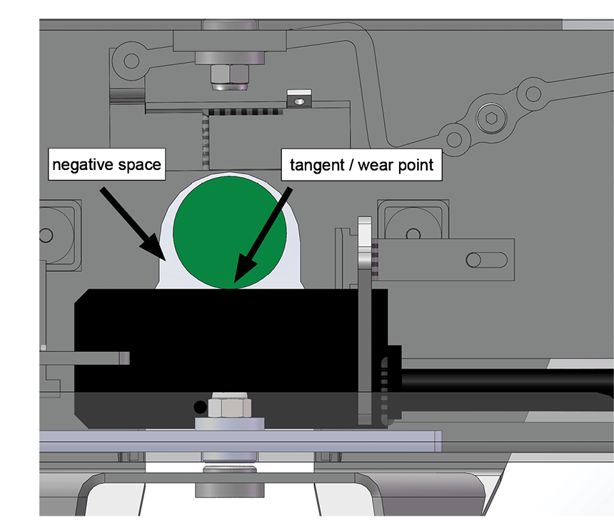 Example of hitch plate with slidebar closure