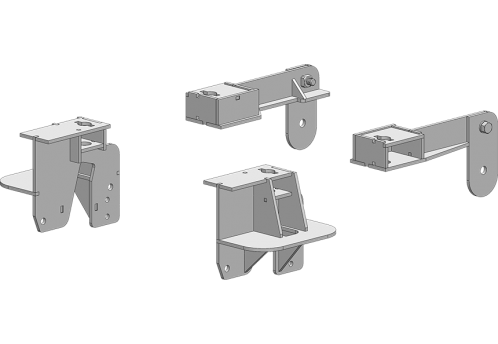 SuperRail Mounting Kit 2003-2012 Dodge 2500 & 3500 