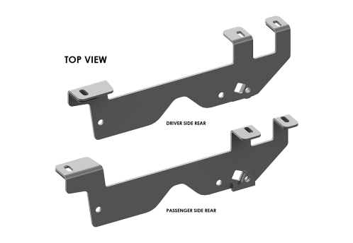 #2772 ISR Series 20K Custom Mounting Kit brackets top view