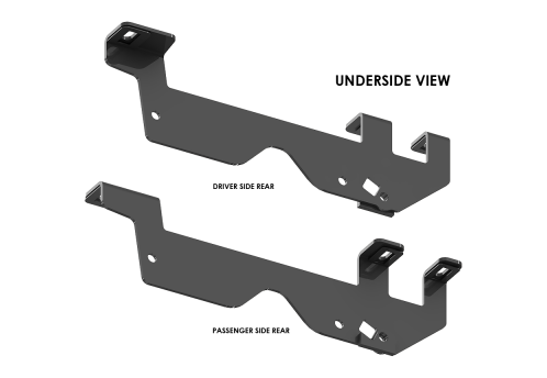 #2772 ISR Series 20K Custom Mounting Kit brackets underside view